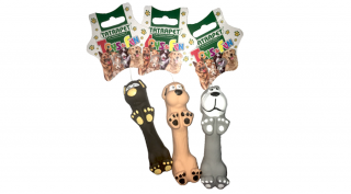 487,70 Kutyajáték-Latex kutyák mix 13cm