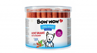 BW465 Kutya és macska jutalomfalat-Mini téliszalámi-marha és kollagén (60db/csomag)