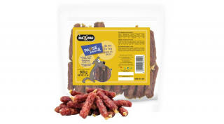 HM8129 Kutya és macska jutalomfalat - Kacsahúsos kolbászok 11cm/500g
