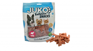 JK12024 Kutya és macska jutalomfalat - Puha mini csont bárány 250g