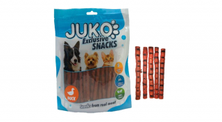 JK13019 Kutya és macska jutalomfalat-BBQ kacsás rúd 250g