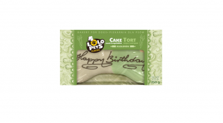 LO75502 Kutya jutalomfalat - Kutyatorta "Happy Birthday" húsos-zöldséges 250g