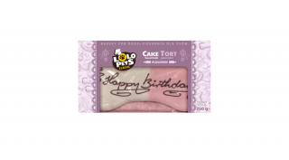 LO75505 Kutya jutalomfalat - Kutyatorta "Happy Birthday" erdei gyümölcsös 250g