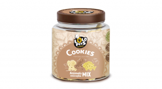 LO80602 Kutya jutalomfalat - Kutyakeksz állatfigurás mix 210g