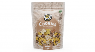 LO80805 Kutya jutalomfalat - Kutyakeksz csont alakú MINI mix 350g