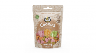 LO80820 Kutya jutalomfalat - Kutyakeksz állatfigurás MINI zöldséges mix 75g