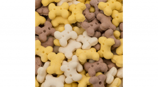 LO80972 Kutya jutalomfalat - Kutyakeksz csont alakú MINI mix 3kg