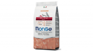 Monge Dog MONOPROTEIN Speciality line Mini Adult  lazac-rizs 2,5kg, 7,5kg, 15kg