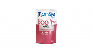 Monge Grill alutasakos kutyaeledel Adult marha 24x100g