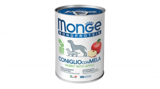 Monge Monoprotein Fruits Paté konzerv kutyaeledel nyúl-alma 400g