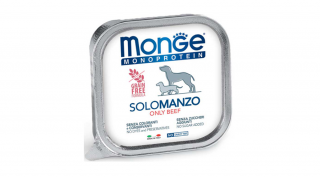 Monge Monoprotein Paté alutálca kutyaeledel 100% marha 150g