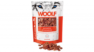 RD1032 Kutya és macska jutalomfalat - Woolf Lazachús kockák 100g (10db/gyűjtő)
