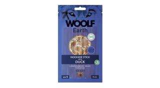 RD1071 Kutya és macska jutalomfalat-Woolf Earth NOOHIDE kollagénes rúd kacsahússal S 90g, 11,5x1cm (10db/csomag)