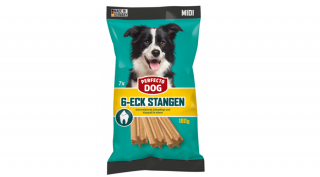 RD12098PE Kutya jutalomfalat - Perfecto Dog Dental fogtisztító kereszt Medium 7db/180g (13db/gyűjtő)