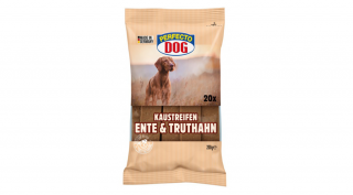 RD12291PE Kutya jutalomfalat - Perfecto Dog húslapok pulyka-kacsa 20db/200g (10db/gyűjtő) /RD1232PE/
