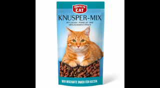 RD22123PE Macska jutalomfalat - Perfecto Cat ropogós falatkák lazac-pisztráng-tőkehal mix 60g (9db/gyűjtő)