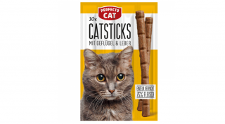 RD2234PE Macska jutalomfalat - Perfecto Cat húsrúd máj és baromfi 50g (10db/gyűjtő)