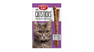 RD2241PE Macska jutalomfalat - Perfecto Cat húsrúd borjú és pulyka 50g (10db/gyűjtő)
