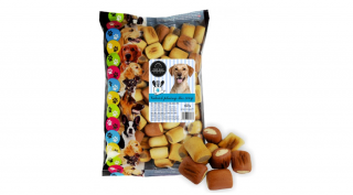 RD7015 Kutya jutalomfalat - Kutyakeksz töltött rolni MIX 500g