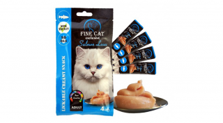 RD8051 Macska jutalomfalat - FINE CAT Exclusive krémsnack LAZAC 4x15g