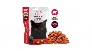 RD8057 Macska jutalomfalat - FINE CAT Exclusive töltött párnák MARHA 60g