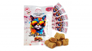 RD8065 Macska jutalomfalat - FINE CAT Exclusive Soft Rolls CSIRKE  MARHA 5x10g