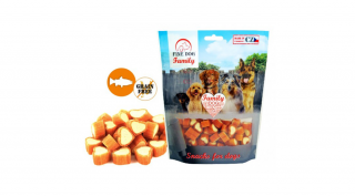 RD809 Kutya jutalomfalat - Fine Dog FAMILY - Lazac szívecskék "Salmon heart" 200g