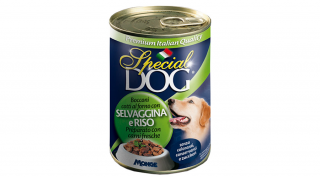 Special Dog Prémium konzerv kutyaeledel Adult vad-rizs 400g (24db/gyűjtő)
