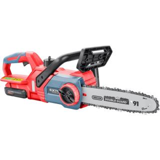 Akkus láncfűrész gép, Garden20V, 20V, Li-ion, 1db akku, 1db töltő, 2000 mAh, vezetőhossz 305mm, Oregon lánc és vezető