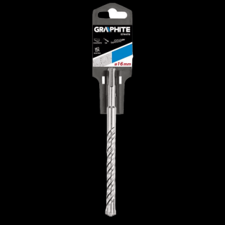 GRAPHITE 57H470 BETONFÚRÓ SDS PLUS 16X210MM, S4 TYPE, 4 ÉLŰ HEGY