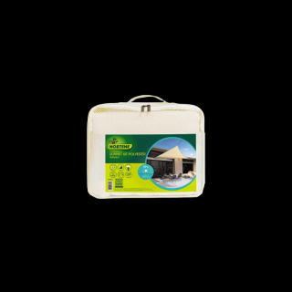 SUNNET KIT poliészter napvitorla bézs 5x5m