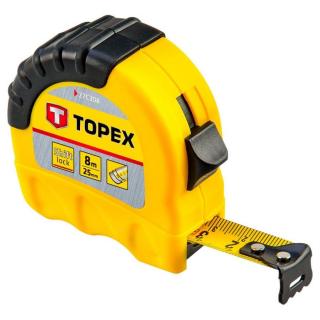 Topex 27C308 acél mérőszalag, 8 m / 25 mm