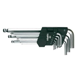 Topex 35D957 imbuszkulcskészlet 9db,gomb. 1.5-10mm