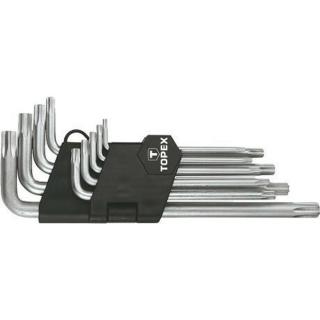 TOPEX Imbuszkulcs Készlet Torx 9 Részes T10-50 Hos (35d961)