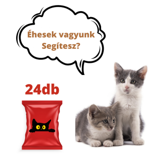 Adomány a Mancsmentő Állatvédő Egyesület részére - Alutasakos kölyökmacska eledel 24 db