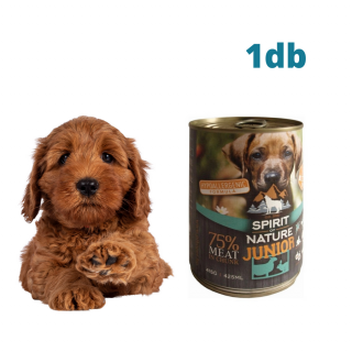 Adomány a Mancsmentő Állatvédő Egyesület részére - Konzerv kölyökkutya eledel Spirit of Nature Dog konzerv Junior 1 db