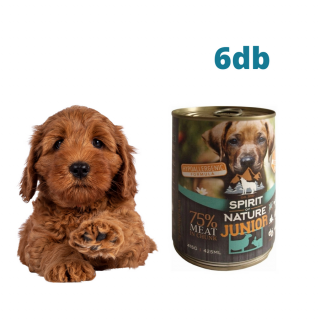 Adomány a Mancsmentő Állatvédő Egyesület részére - Konzerv kölyökkutya eledel Spirit of Nature Dog konzerv Junior 6 db