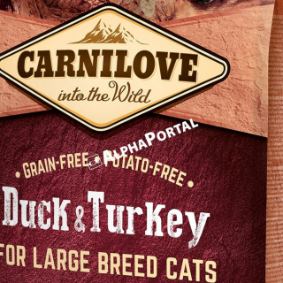 Carnilove Cat Duck  Turkey Large Breed – Muscles, Bones, Joints Kacsa és Pulyka Hússal 6kg
