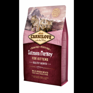 Carnilove Cat Kitten Salmon  Turkey – Healthy Growth - Lazac és Pulyka Hússal 2kg