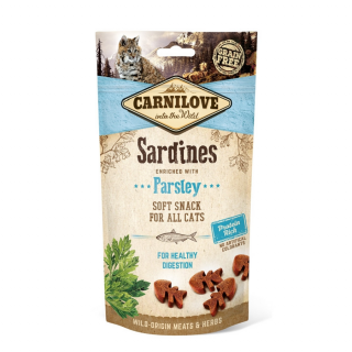 Carnilove Cat Semi Moist Snack Sardine Enriched  Parsley-  Szardínia Hússal és Petrezselyemmel 50g