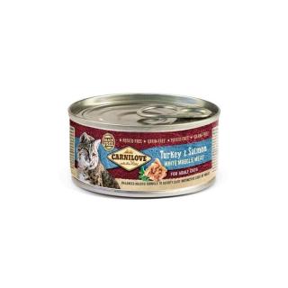 Carnilove Cat Turkey  Salmon Can- Pulyka és Lazac Hússal Konzerv 100g
