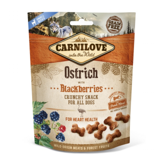 Carnilove Dog Crunchy Snack Ostrich with blackberries - Strucchús szederrel 200g