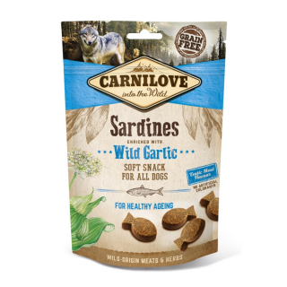 Carnilove Dog Semi Moist Snack Sardines with wild garlic - Szardínia medvehagymával 200g