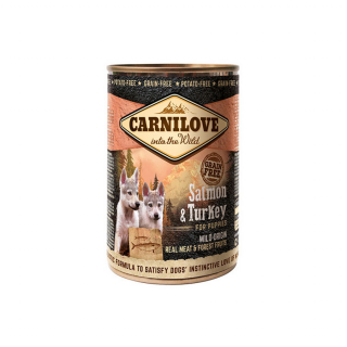 Carnilove Puppy Salmon  Turkey Can-  Lazac és Pulyka Hússal Konzerv 400g