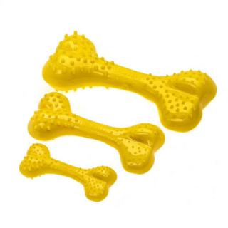 Comfy Pineapple Dental Bone - fogtisztítós játék (csont) kutyák részére S sárga