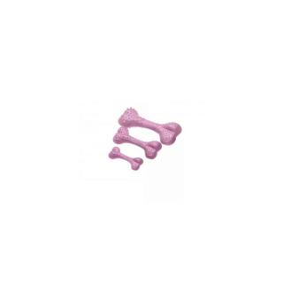 Comfy Strawberry Dental Bone - fogtisztítós játék (csont) kutyák részére S rózsaszín