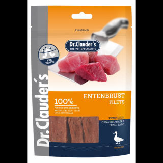 Dr.Clauders Dog Jutalomfalat Premium Kacsamell 80g