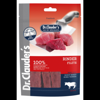Dr.Clauders Dog Jutalomfalat Premium Marhafilé Darabok 80g
