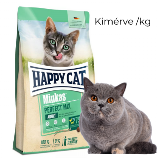 Happy Cat Minkas Perfect Mix (Baromfi  Hal  Bárány) macskatáp szárazeledel - kimérve 1 kg