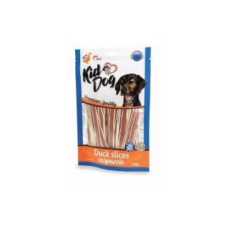 KidDog Duck slices carpaccio - jutalomfalat (kacsahús, tőkehal) kutyák részére (80g)